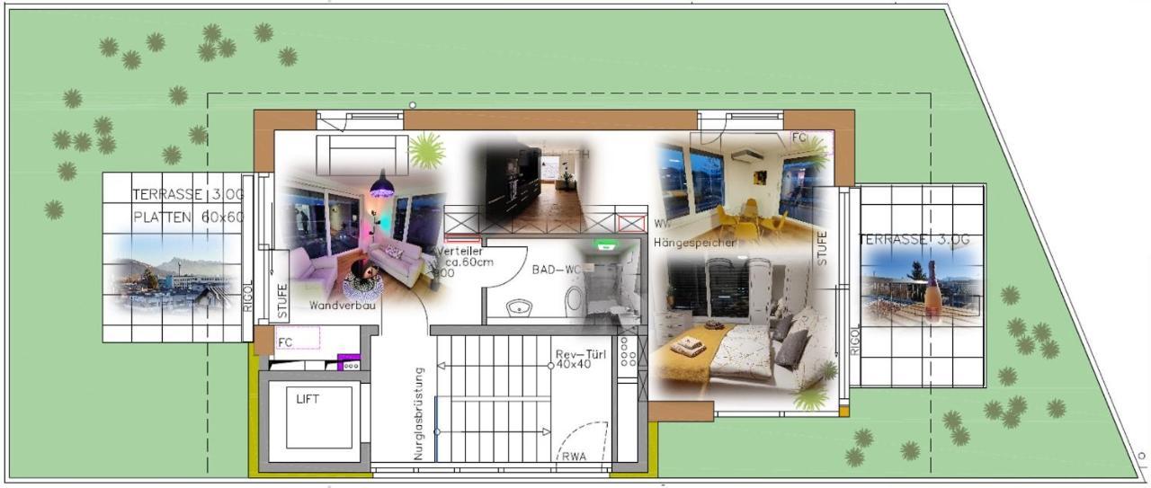 Penthouse Flat Carolina In Salzburg Stadt Kültér fotó